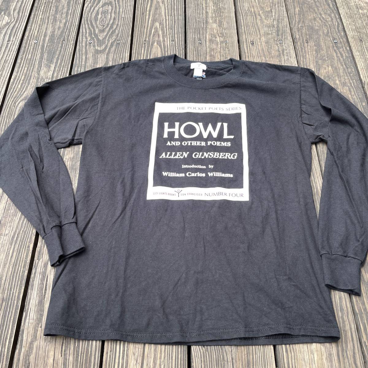 シティライツ　ブックストア　HOWL 長袖Tシャツ　ブラック_画像1