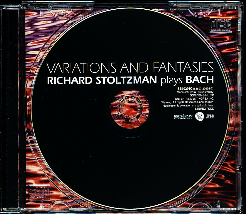 盤面良好 リチャード・ ストルツマン/Richard Stoltzman Variations and Fantasies/Plays Bach　エディ・ゴメス他　a4B0014W8T0G_画像3