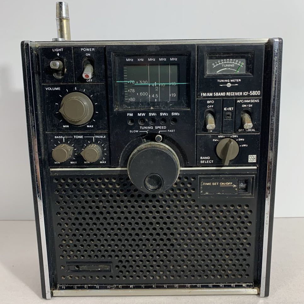 ヤフオク! - SONY スカイセンサー ICF-5800 BCLラジオ 