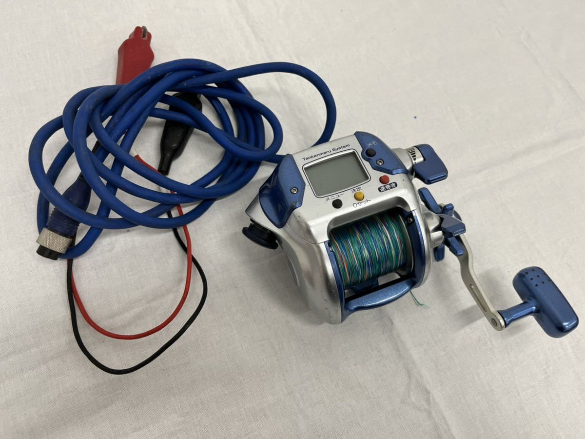 稼動品 SHIMANO シマノ 電動丸 3000H 電動リール PEライン付き コード付き 探見丸 システム tankenmaru system 釣り リール 海