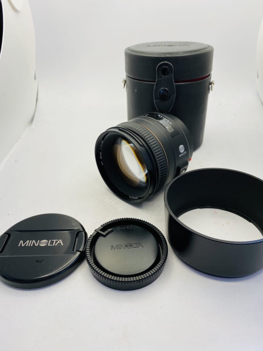 MINOLTA ミノルタ AF 85mm 1:1.4(22) カメラレンズ cnema.fr