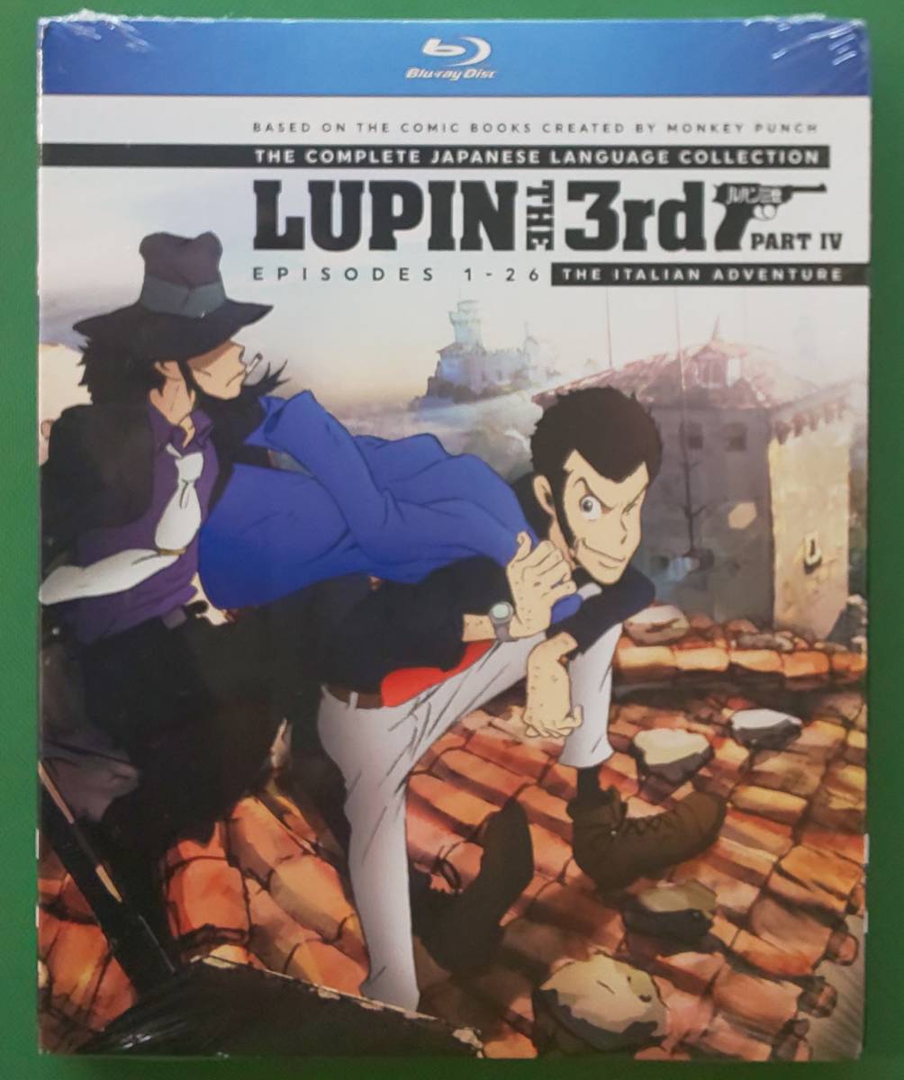 【北米版ブルーレイ】ルパン三世 PART4(TV第4シリーズ)2015年版　全24話+未放送2話【20200842】国内プレイヤーOK　未開封品