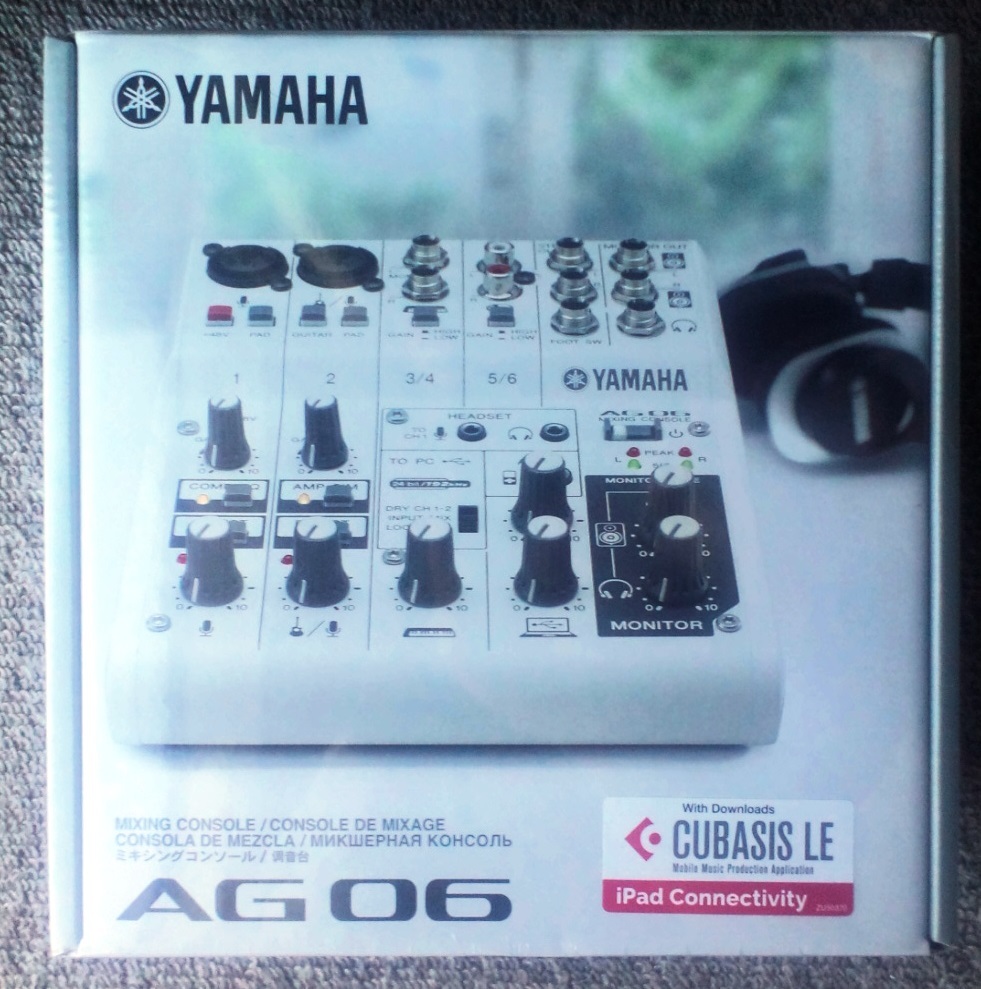 K1【意外と手に入らない】YAMAHA AG06MK2 W(ライブストリーミング