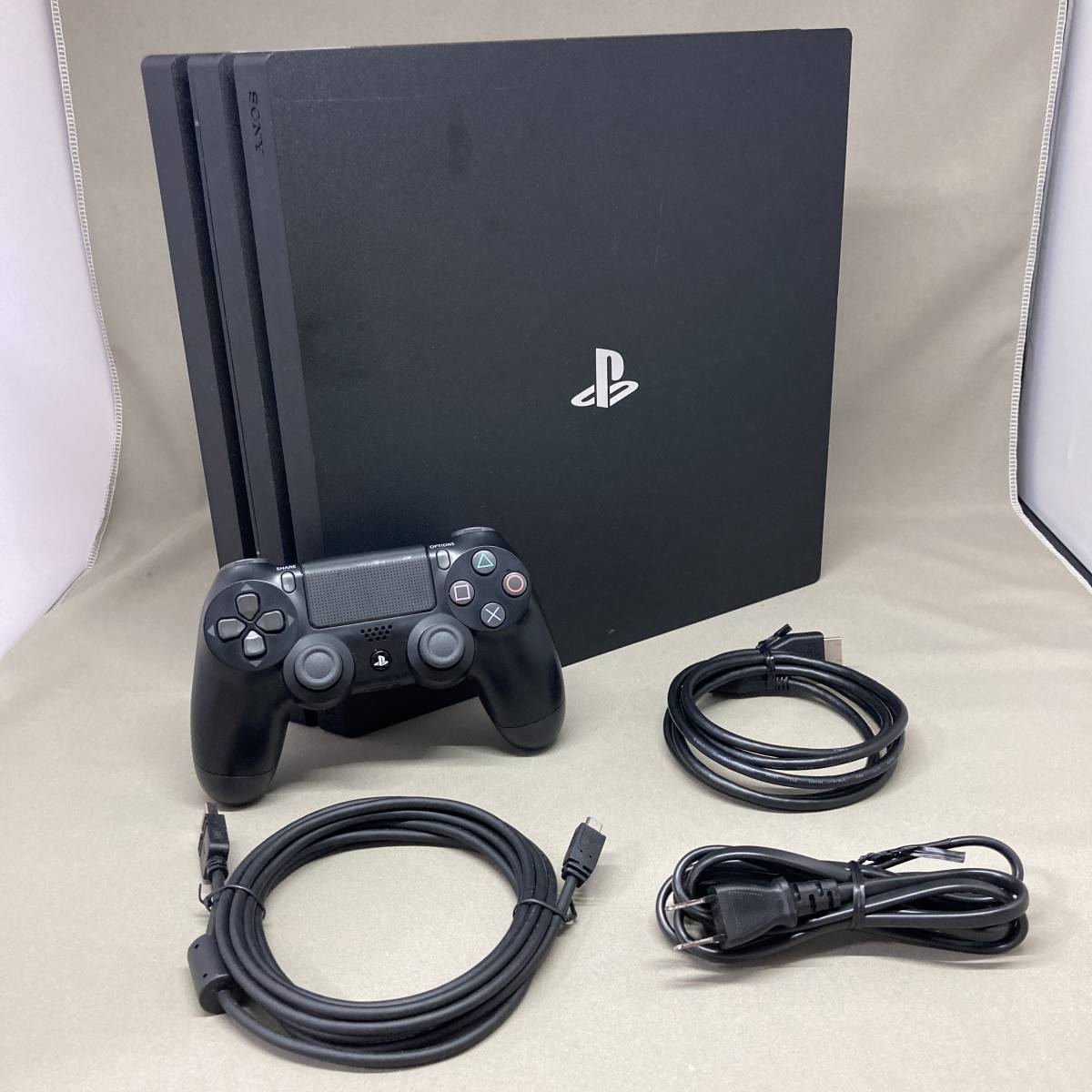 動作品 PS4 Pro 1TB CUH-7200BB01 ジェット・ブラック プレステ4 SONY 本体 大容量 PlayStation 1円スタート  売り切り
