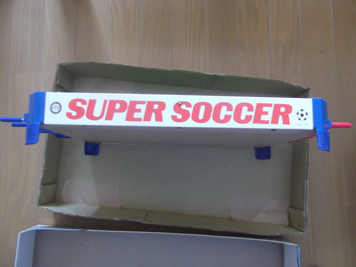  Epo k company super soccer ( box attaching ) SUPER SOCCER board game soccer record Showa Retro / tin plate beautiful goods / antique Vintage 