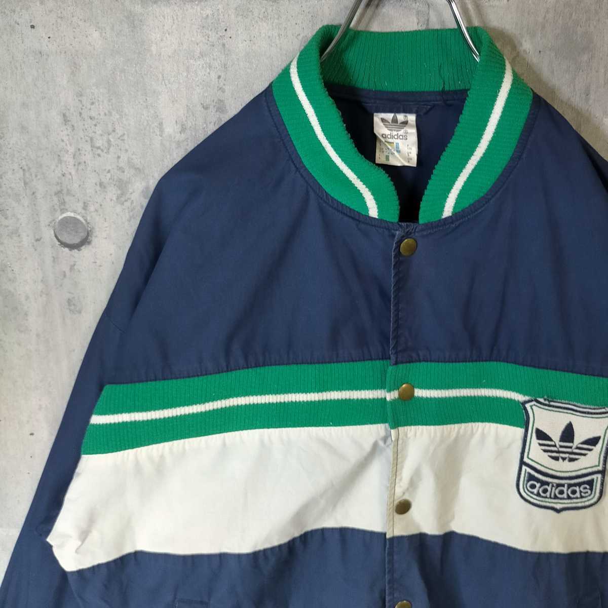 adidas アディダス ブルゾン 紺 緑 白 ATP型 Navy Green White