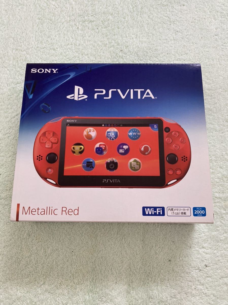 ゲーム PlayStation Vita - PS Vita 本体 [PCH-1000] 赤 FW3.67 メモカ