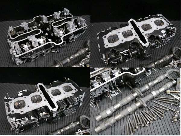 CBR400F NC17 2型より当時物 純正 実働 シリンダー ヘッドASSYカム