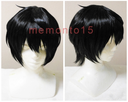 ブラック 黒 ショート ウィッグ あんさんぶるスターズ!朔間凛月 あんスタ コスプレ衣装 セット済 コスプレ