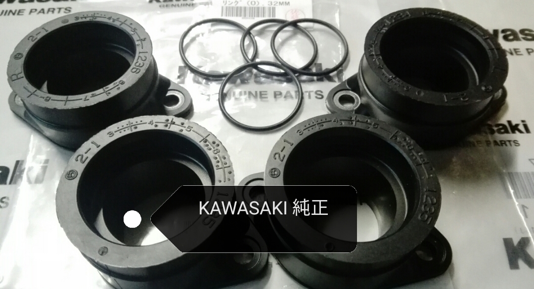 ペイペイKawasaki カワサキ ZEPHYR 750 ゼファー750　RS　インシュレーターセット キヤブレータ ジョイント 新品_画像1
