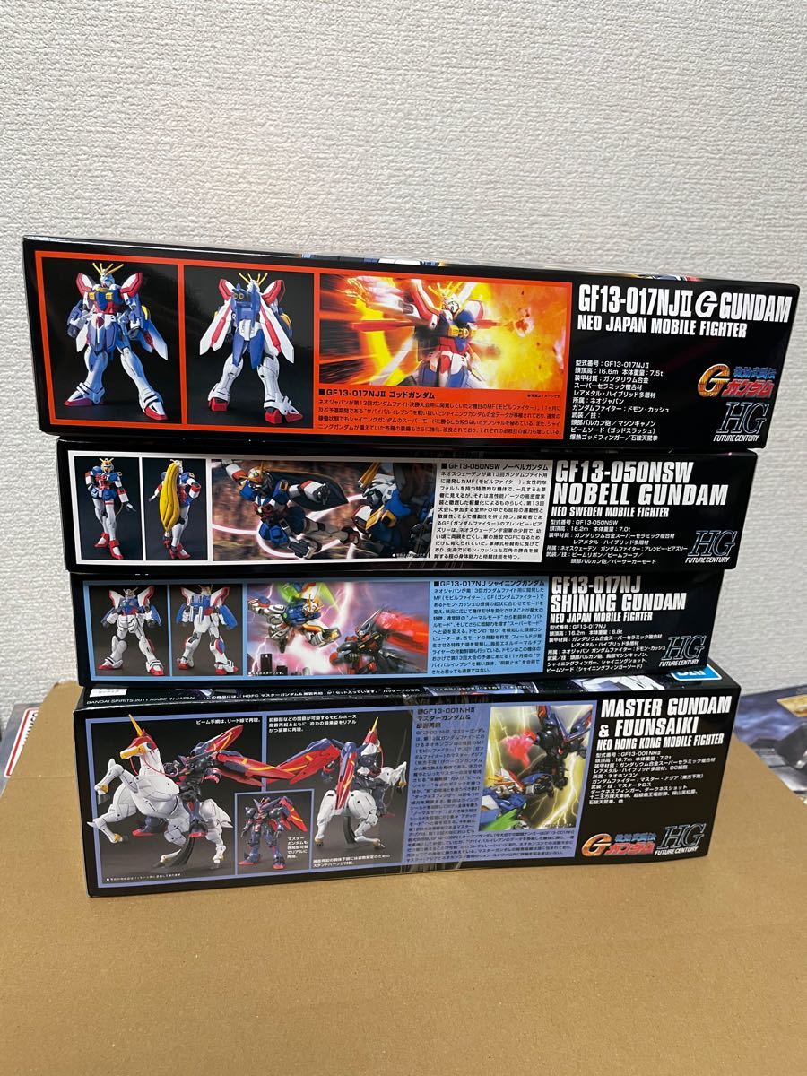 新品☆HGゴッドガンダム＋HGノーベルガンダム＋HGシャイニングガンダム