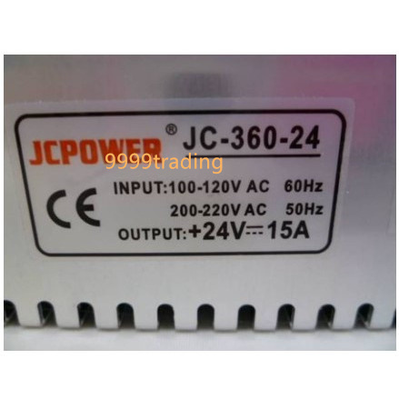 格安 AC DC コンバーター AC110V → DC24V 15A スイッチング電源 直流安定化電源 即納_画像3