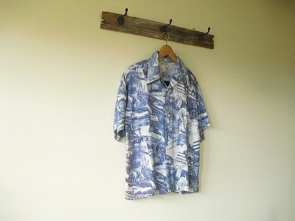 Picture Hawaiian Shirt/Cow Boy（WAREHOUSE）ウエアハウス　ピクチャー　ハワイアン　希少　絶版　＠在庫（M , L）　デッドストック　新品_画像5