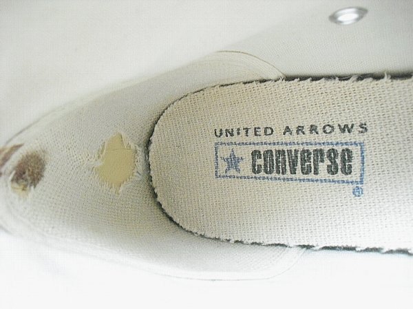 Converse x United Arrows Chuck Taylor 1970's （2003年～）　コンバース　アローズ　チャックテイラー　オールスター　＠7 1/2　絶版品_画像10