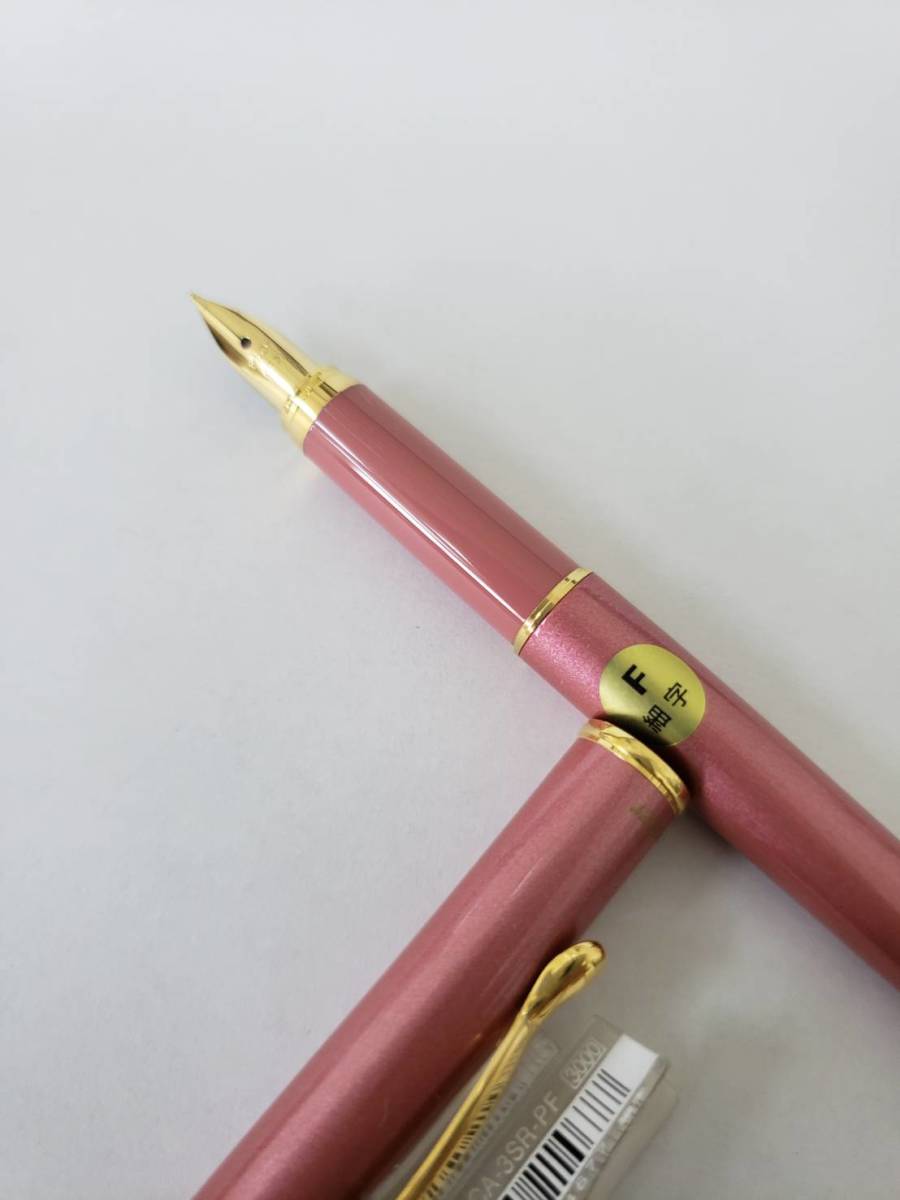 ペ45 ★廃盤 新品 未使用 万年筆 PILOT パイロット Cavalier カヴァリエ FCA-3SR-PF F 細字 ピンク 送料120円_画像5