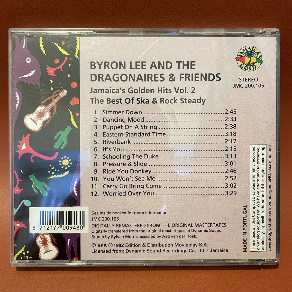 Byron Lee And The Dragonaires & Friends - Jamaica's Golden Hits Vol.2 The Best Of SKA & Rocksteady CD JMC 200.105 Reggae-Pop 廃盤_画像2