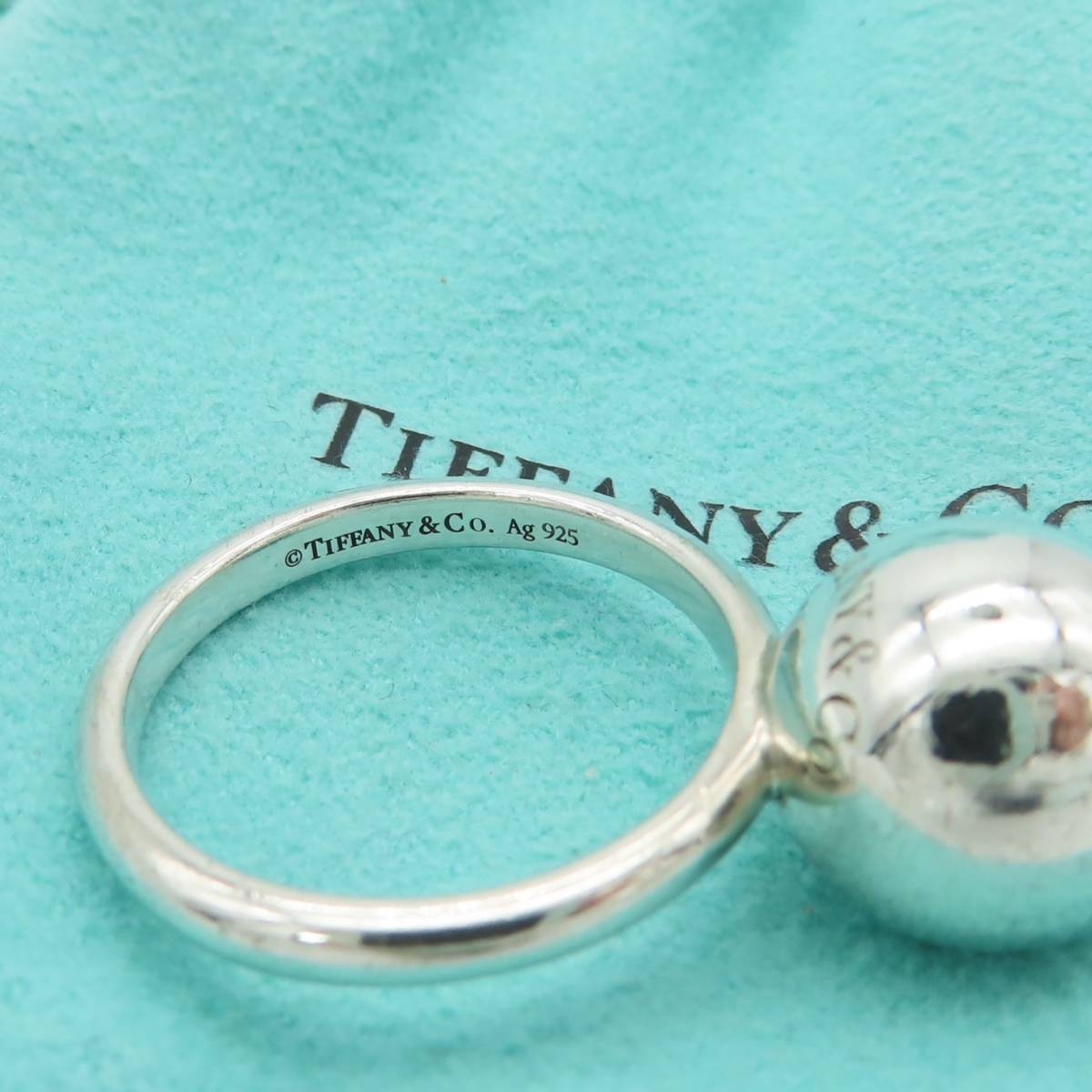 Tiffany&Co. ティファニー ハードウェア ラージ ボール シルバー リング 14号 指輪 Ag925 FM20(シルバー)｜売買されたオークション情報、yahooの商品情報を