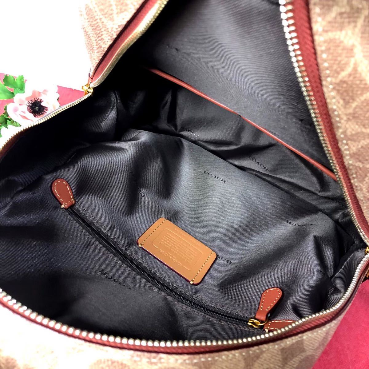 COACH コーチ リュック 新品 バックパック ブラウン シグネチャー