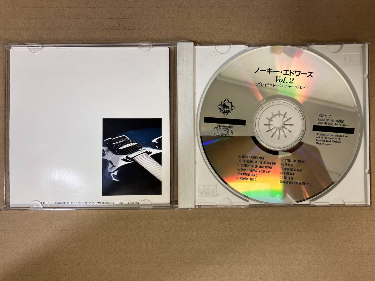 ★即決CD NOKIE EDWARD ノーキー・エドワーズ vol2 JP KICS7 90年盤 ベンチャーズのカバー 日本盤オンリー_画像2