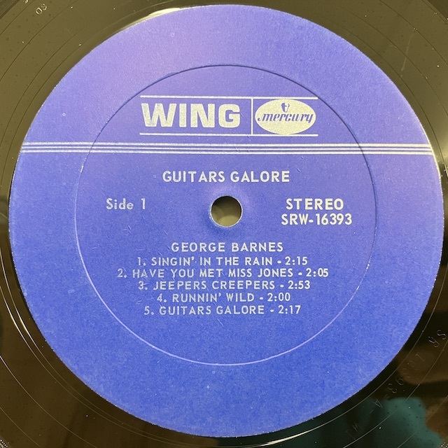 ●即決LP George Barnes / Guitars Galore j33709 米オリジナル、ジョージ・バーンズ _画像2