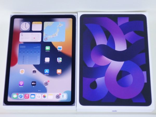 ほぼ新品 SIMフリー iPad Air 第5世代 10.9インチ 64GB パープル Wi-Fi