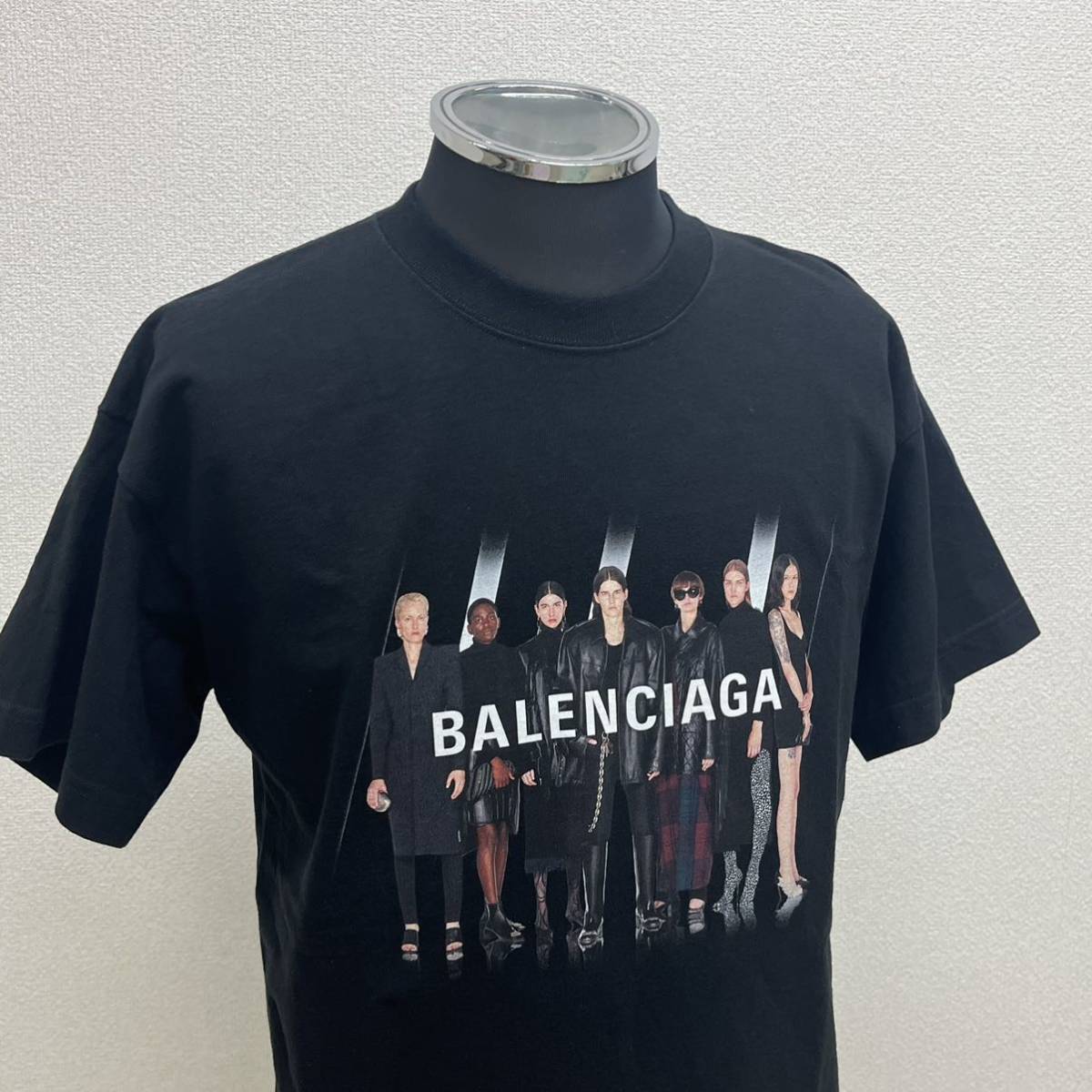 BALENCIAGA バレンシアガ REAL BALENCIAGA リアルバレンシアガ プリント クルーネック 半袖 Tシャツ メンズ 612965  TIVA1