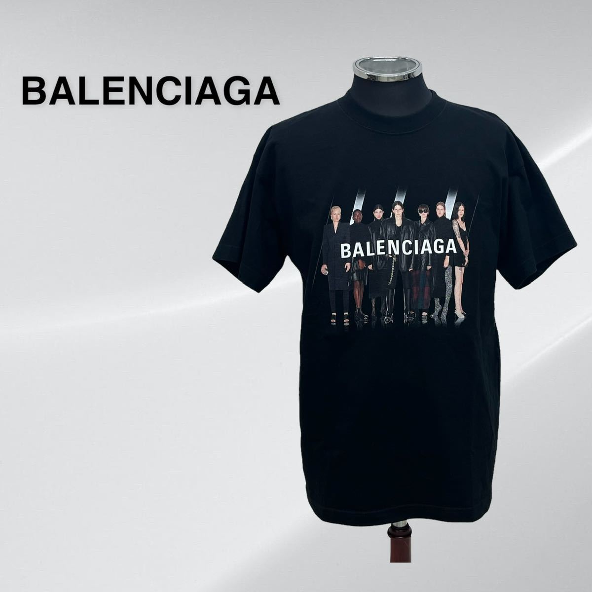BALENCIAGA バレンシアガ REAL BALENCIAGA リアルバレンシアガ プリント クルーネック 半袖 Tシャツ メンズ 612965 TIVA1