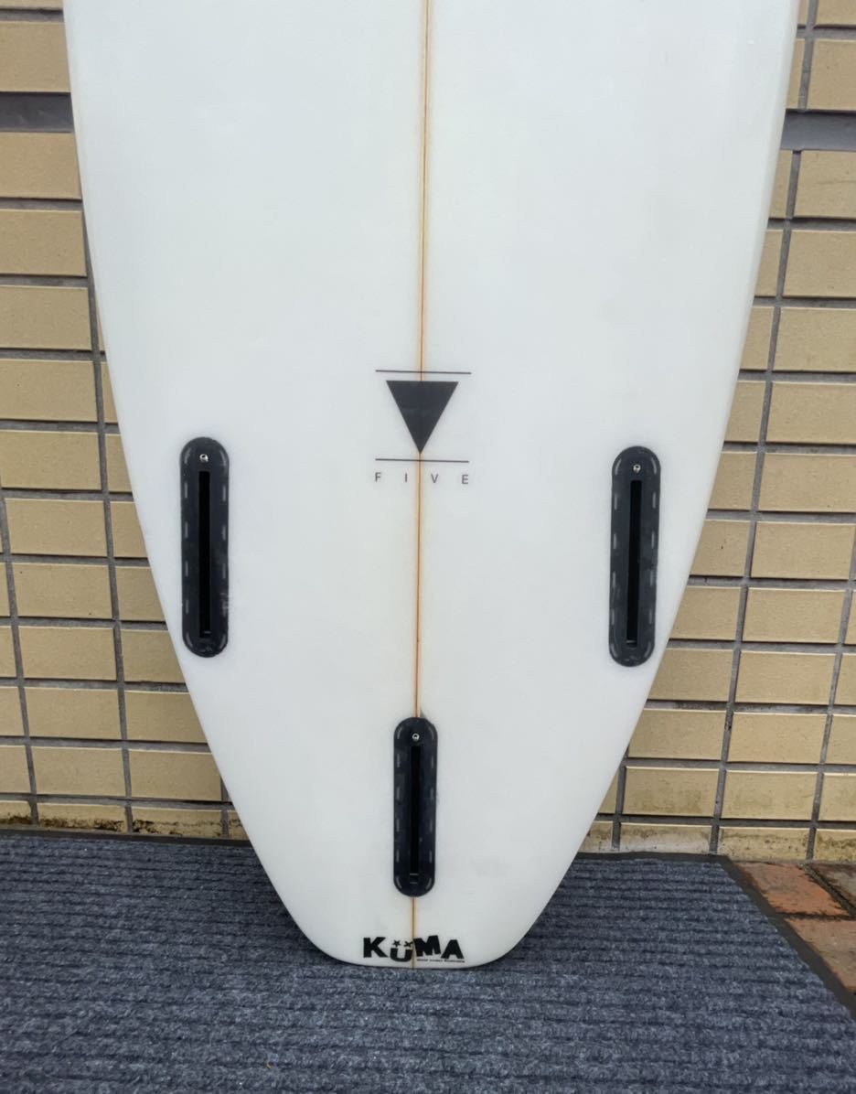 グッドコンディション中古！激安！KUMA SURFBOARD MODEL FIVE PU 5’9” 24.92L PU FUTURE _画像6