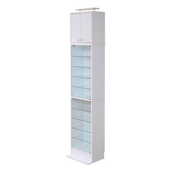 コレクションラック【-Luke-ルーク】浅型ハイタイプ セット(本体+上