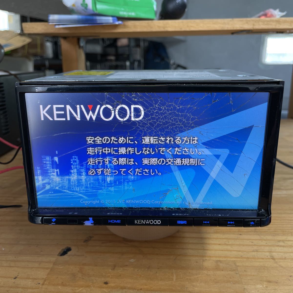 KENWOOD MDV-L503 画面割れ 暗証番号 ジャンク品 2016年式