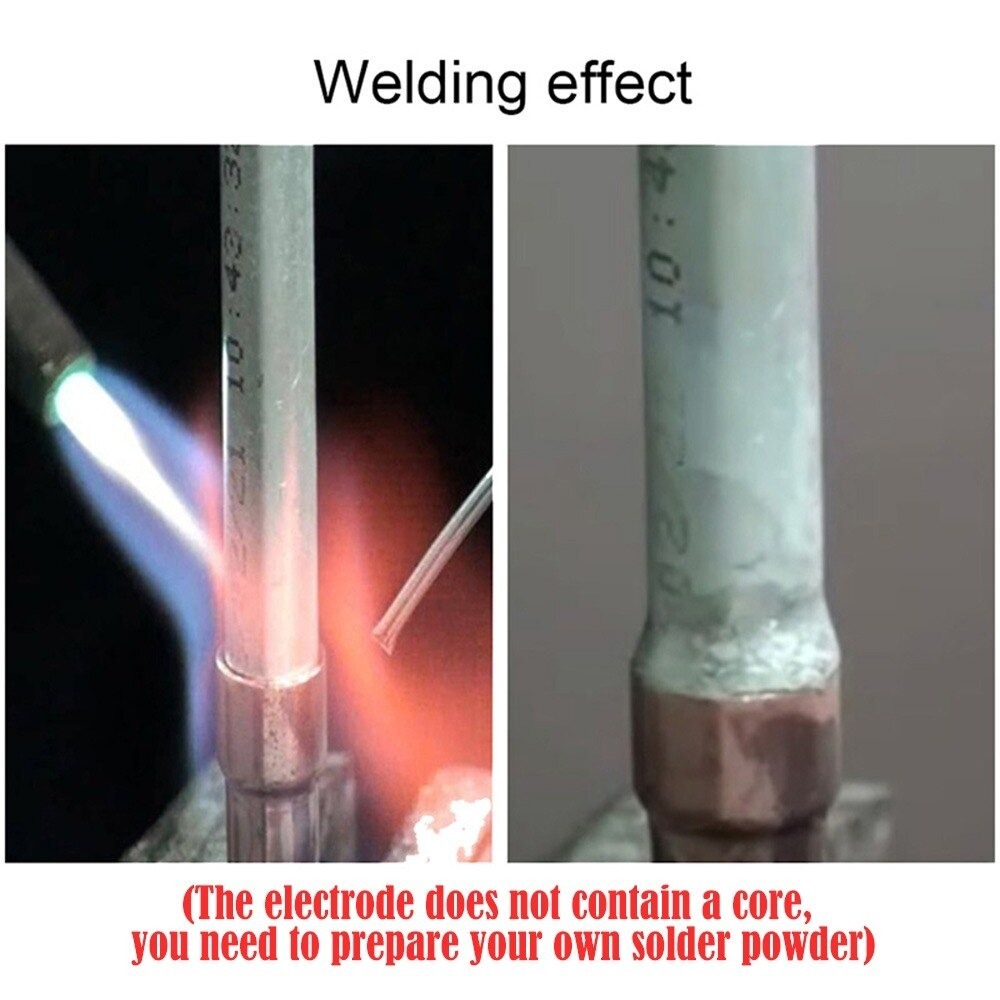 アルミニウムフラックス入りワイヤー溶接棒　アルミ溶接　はんだワイヤー用　簡単溶接棒　はんだ芯　DIY A2733_画像3