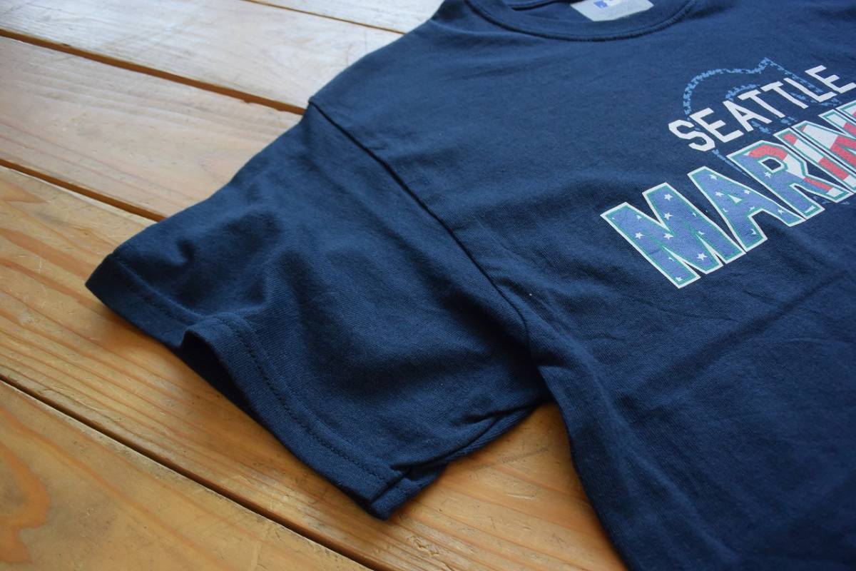 新品 MARINERS シアトル マリナーズ 半袖Tシャツ メンズ Mサイズ MLB ゲーム スポーツチーム 野球 ネイビー 未使用品 アメリカ仕入 T1598_画像8
