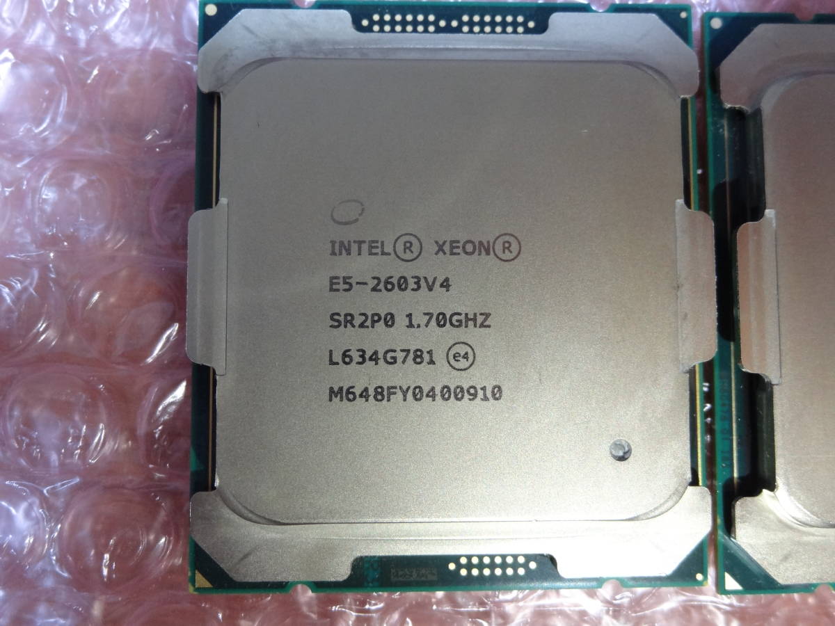 BIOS確認済 Intel Xeon E5-2603 V4 2.70GHz 2個セット SR2P0 FCLGA2011-3 _画像2
