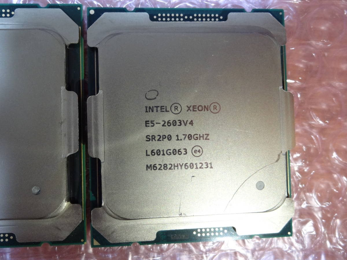 BIOS確認済 Intel Xeon E5-2603 V4 2.70GHz 2個セット SR2P0 FCLGA2011-3 _画像3