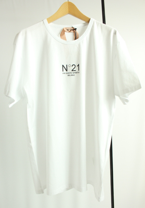 N°21 ヌメロヴェントゥーノ　定番ロゴTシャツ　ホワイト　レディース　サイズ40　N21 numero ventuno_画像1