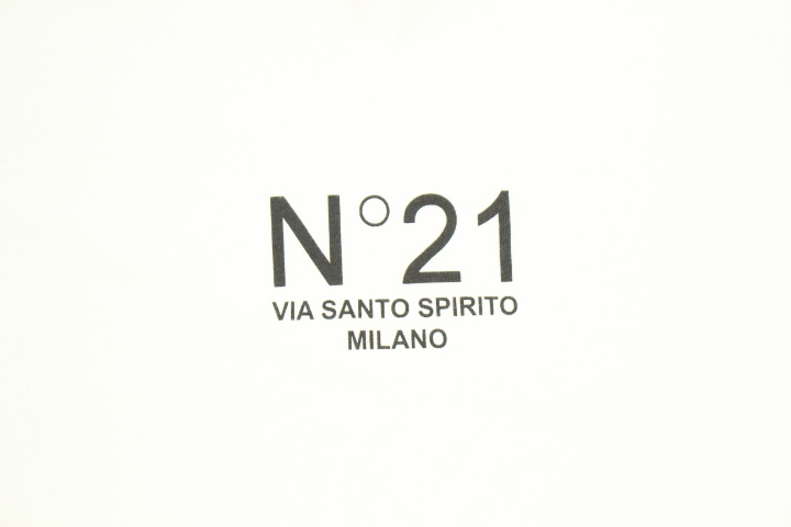 N°21 ヌメロヴェントゥーノ 定番ロゴTシャツ ホワイト レディース