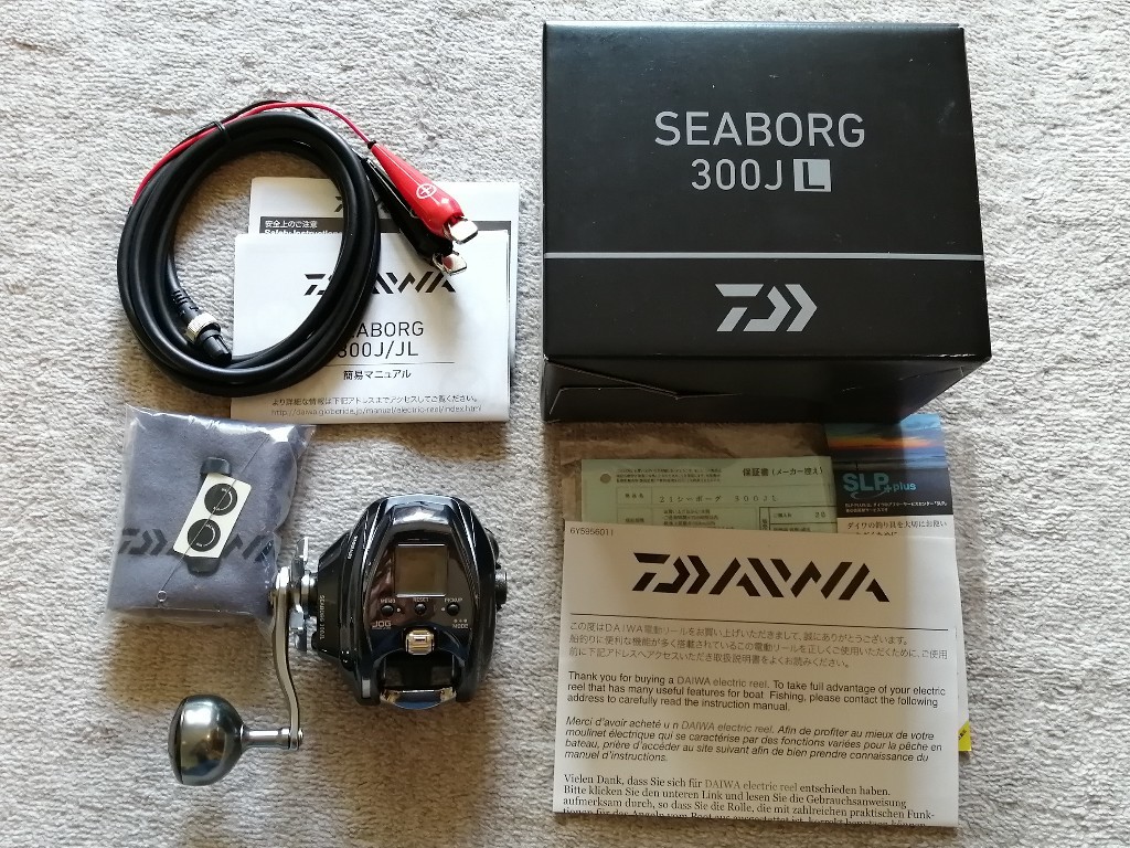 即決☆送料無料☆程度良好☆ダイワ 21 シーボーグ 300JL 左ハンドル