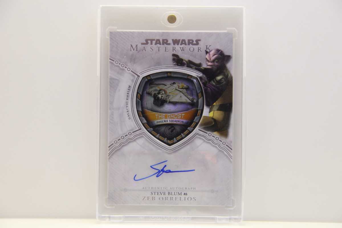 新作定番人気 ヤフオク! - topps starwars マスターワーク 直筆サイン