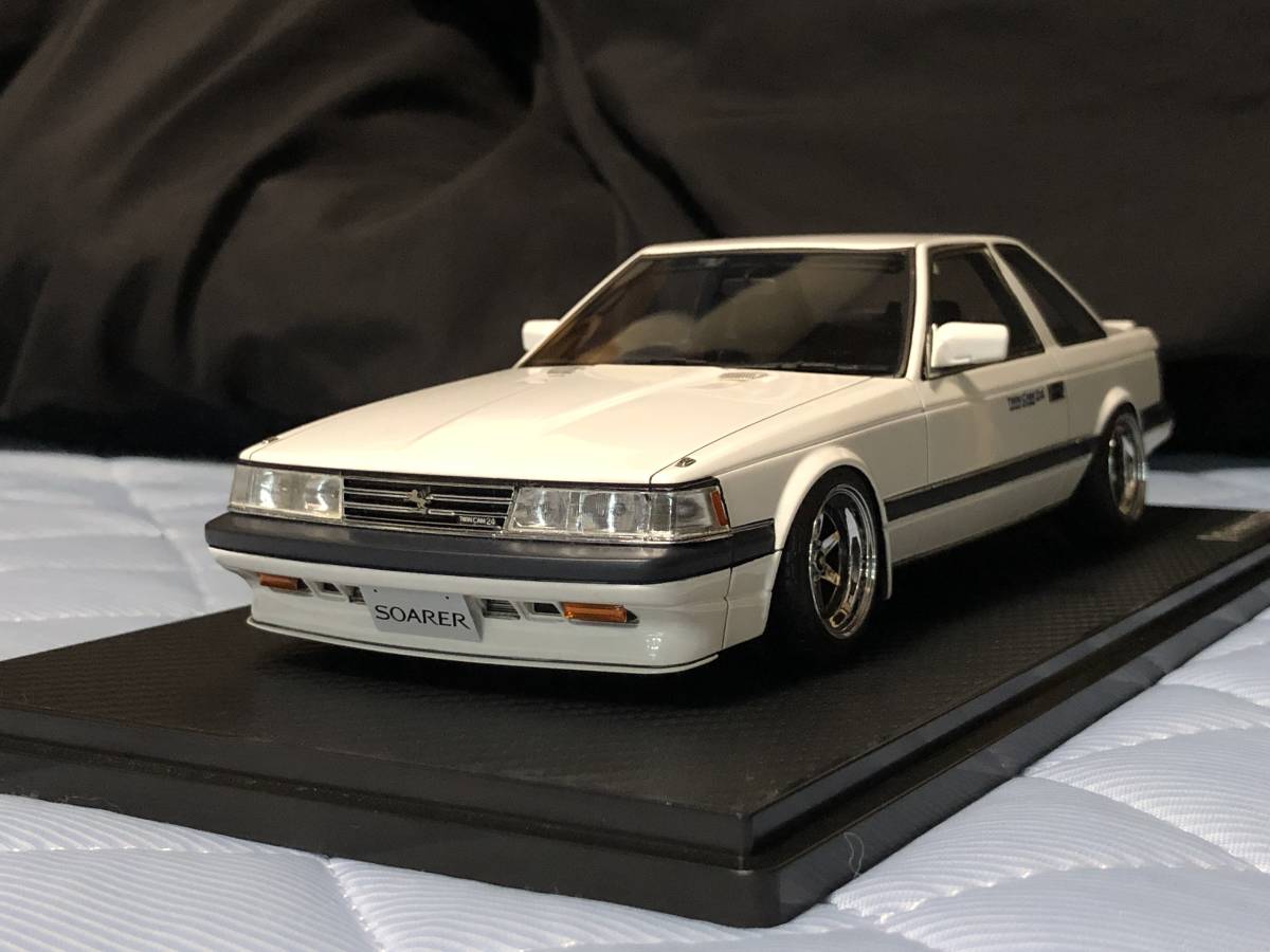 開封済み 難あり IG0367 1/18 Toyota Soarer 2.0 (GZ10) White トヨタ