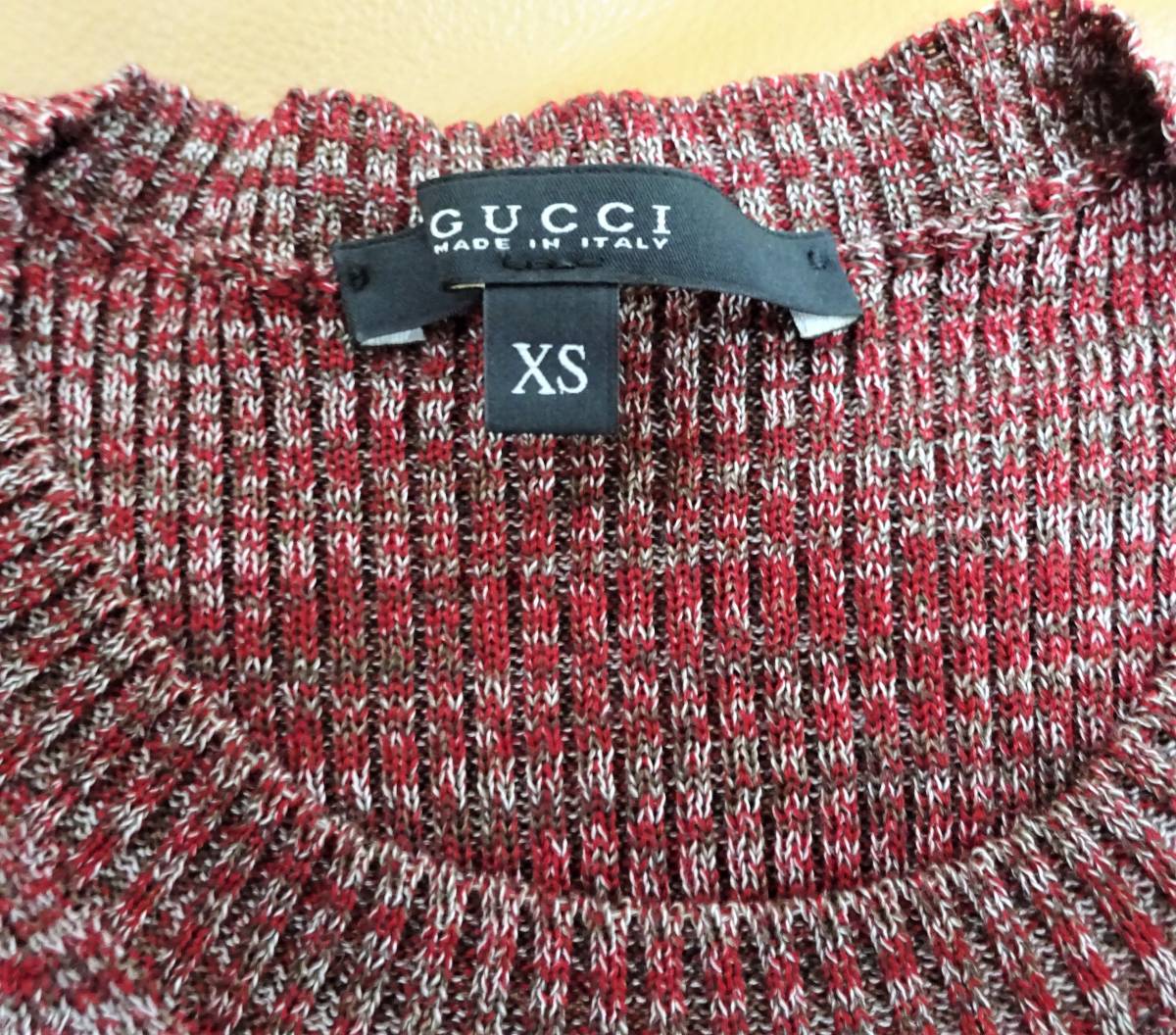 ☆正規品 超美品 GUCCI グッチ 半袖 セーター ストレッチ ニット XS