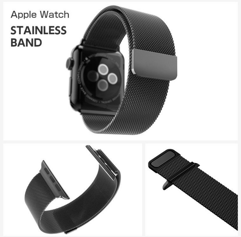 アップルウォッチ 38ｍｍ　40ｍｍ　シルバー　AppleWatchバンド ステンレス ベルト ミラネーゼベルト　オシャレ　おすすめ☆