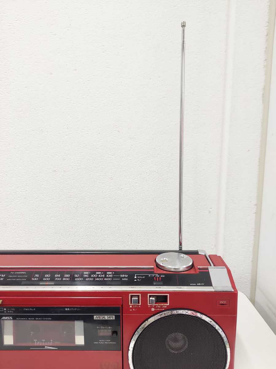 ながら ヤフオク! FM/AMステレオ アンティーク ラジカセ MR ...