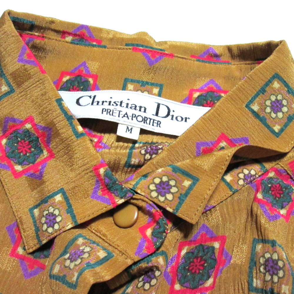 Vintage Christian Dior Vintage Old Christian Dior [M] silk ribbon blouse 132836-q