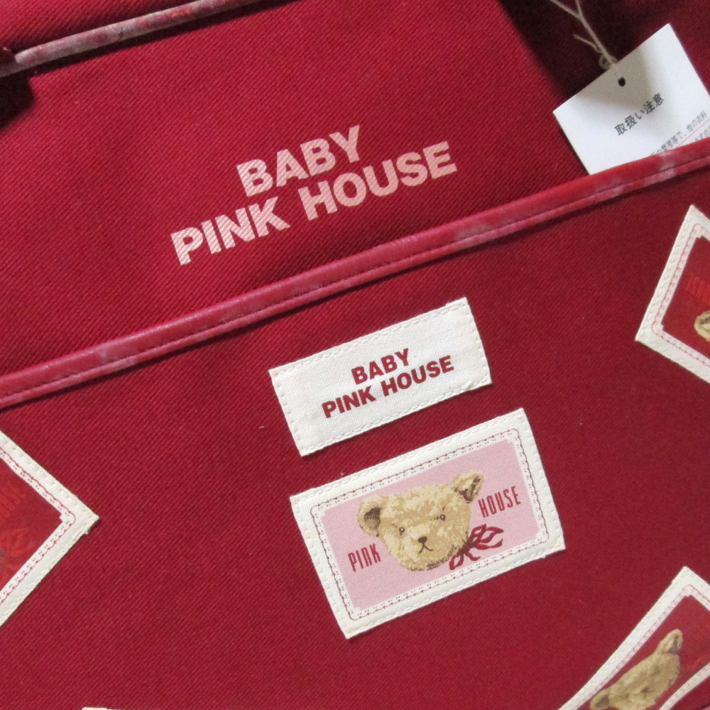 Vintage BABY PINK HOUSE　ヴィンテージ ベイビー ピンクハウス　テディベアロゴバッグ 132114-q_画像3