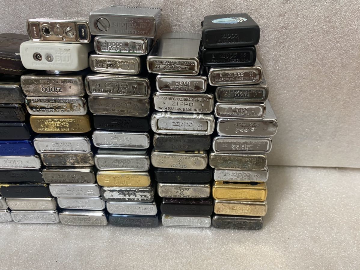 大量ジッポーライター オイルライター ZIPPO まとめて75点品ジャンク