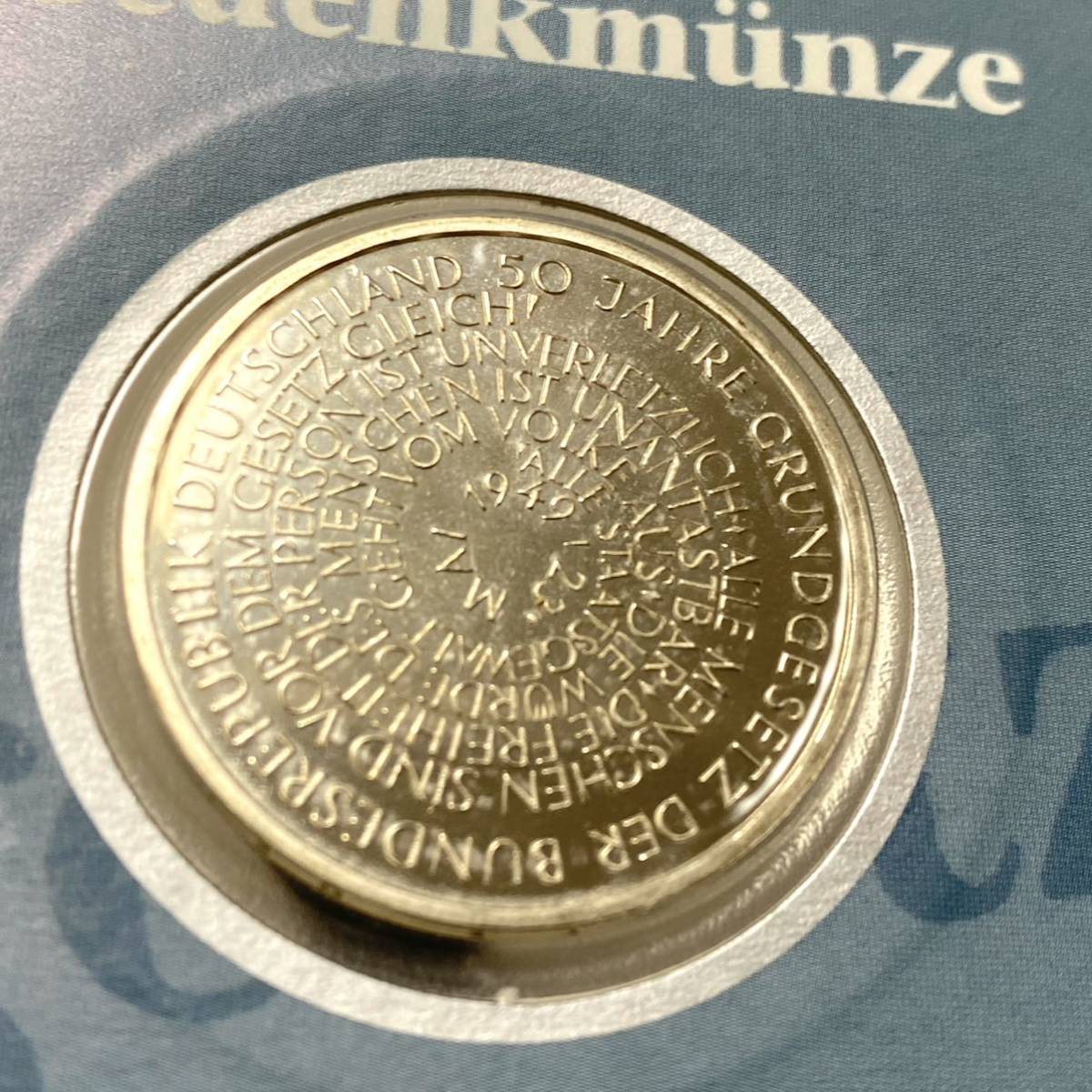 ☆NUMISBLATT　1/99　ドイツ　記念銀貨？　硬貨　10マルク　記念切手シート　50Jahre　1949-1999_画像3