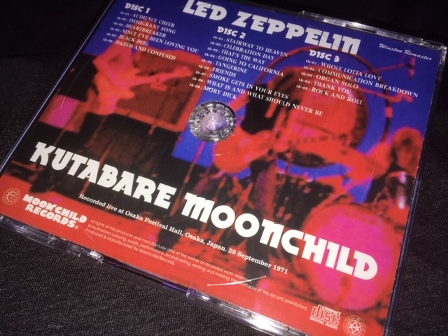 ほぼ完売品再入荷！Moon Child ★ Led Zeppelin -「Kutabare Moonchild」大人気タイトル！プレス3CD_画像3