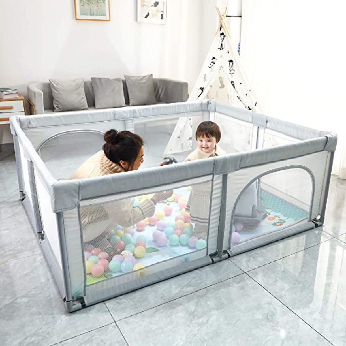 ☆大特価☆新品☆ ベビーサークル ハイタイプ 大型ベビーフェンス 安全