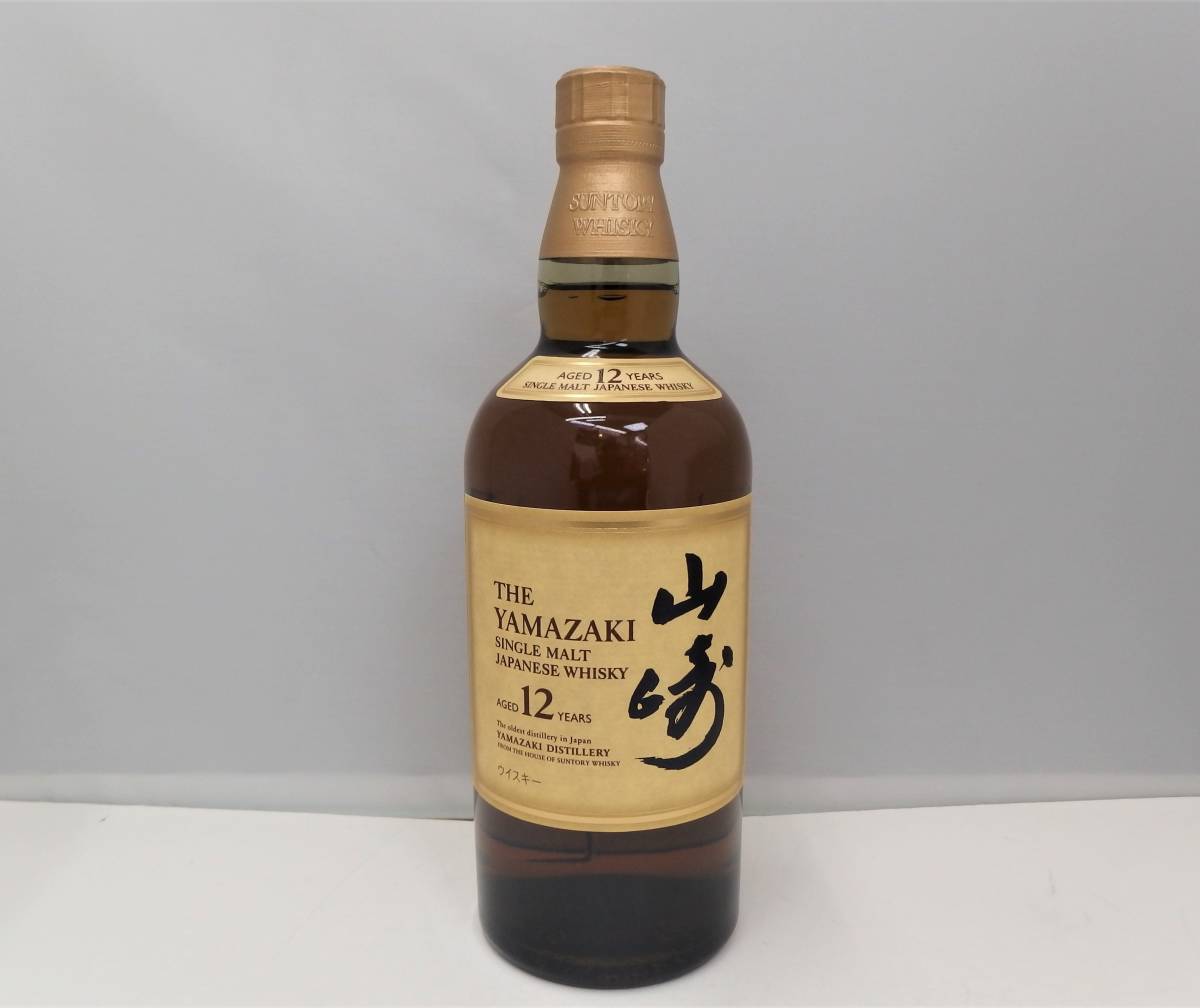 未開封栓 サントリー シングルモルトウイスキー 山崎12年 700ml 43