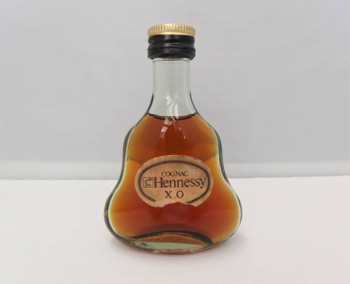 450円 【高価値】 古酒 未開栓 Hennessy XO ヘネシーXO ミニボトル 金キャップ グリーンボトル